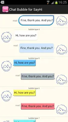 Choose Chat Bubble android App screenshot 2